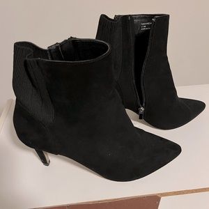 ELOQUII!!! Size 11 black zip up bootie micro fiber suede